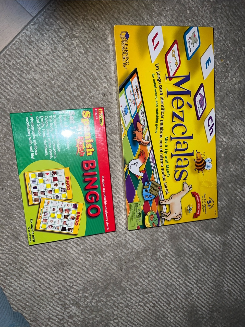 Spanish and English Educational Games - Bilngual